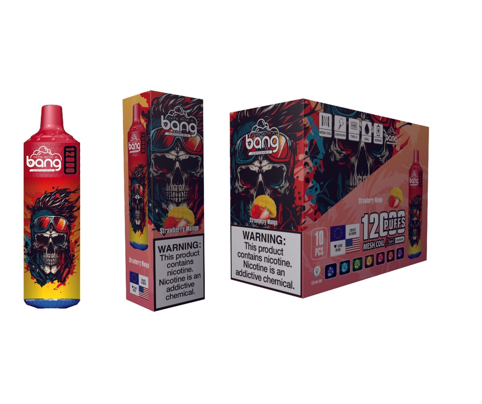 BANGKING 　んん Bang King 12000 Puffs | 0%-5% strength, bulk disposable vape