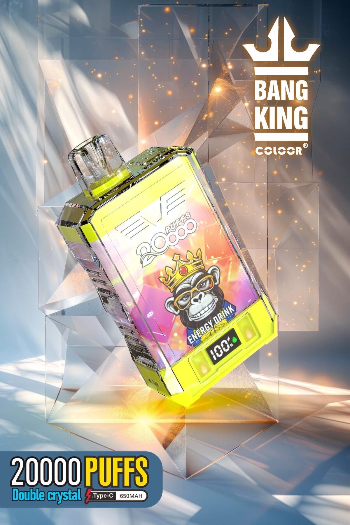 Bang King Double Crystal 20000 Puffs | 0%-5% putere, 25mL, 650mAh