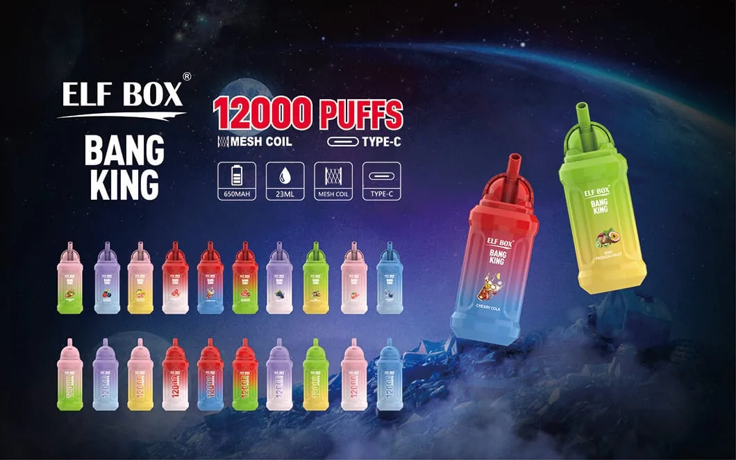ELF BOX BK12000 Engångs Vape - 12000 Puffs 0% 2% 3% 5% Nikotin Uppladdningsbar Bulk Köp Partihandel