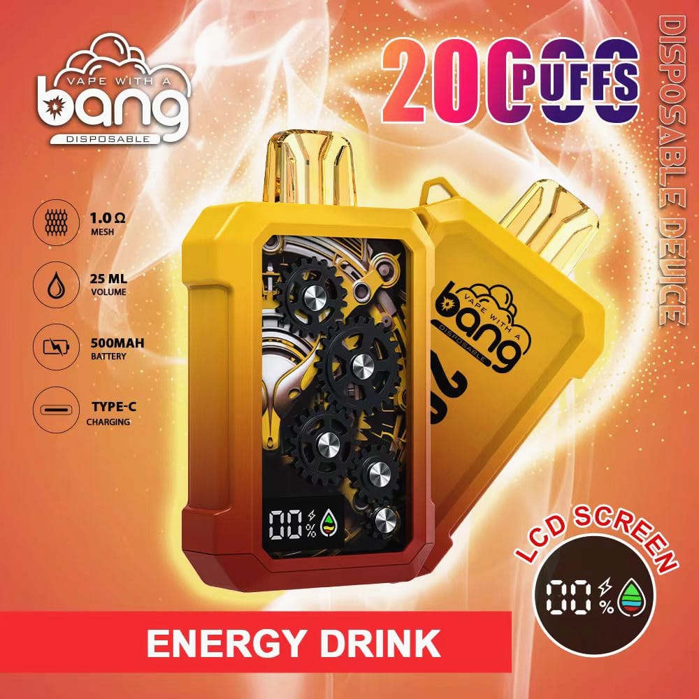Bang Gear Tick Tock 20000 Puffs | 0%-5% strength, bulk disposable vape pen 