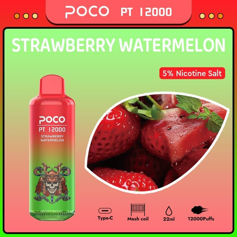 POCO PT 12000 Puffs | adjustable airflow, 5% strength, bulk 