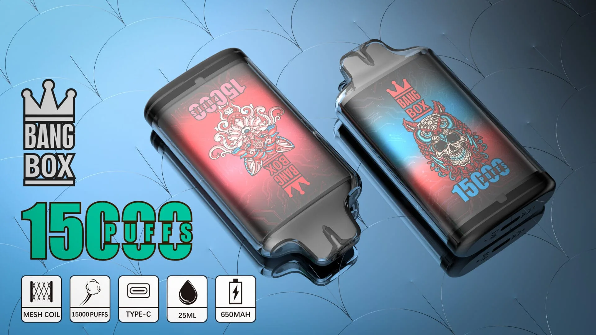 Bang Box 15000 Puffs 0% 2% 3% 5% Nicotine Rechargeable Bulk Buy Disposable Vape Wholesale