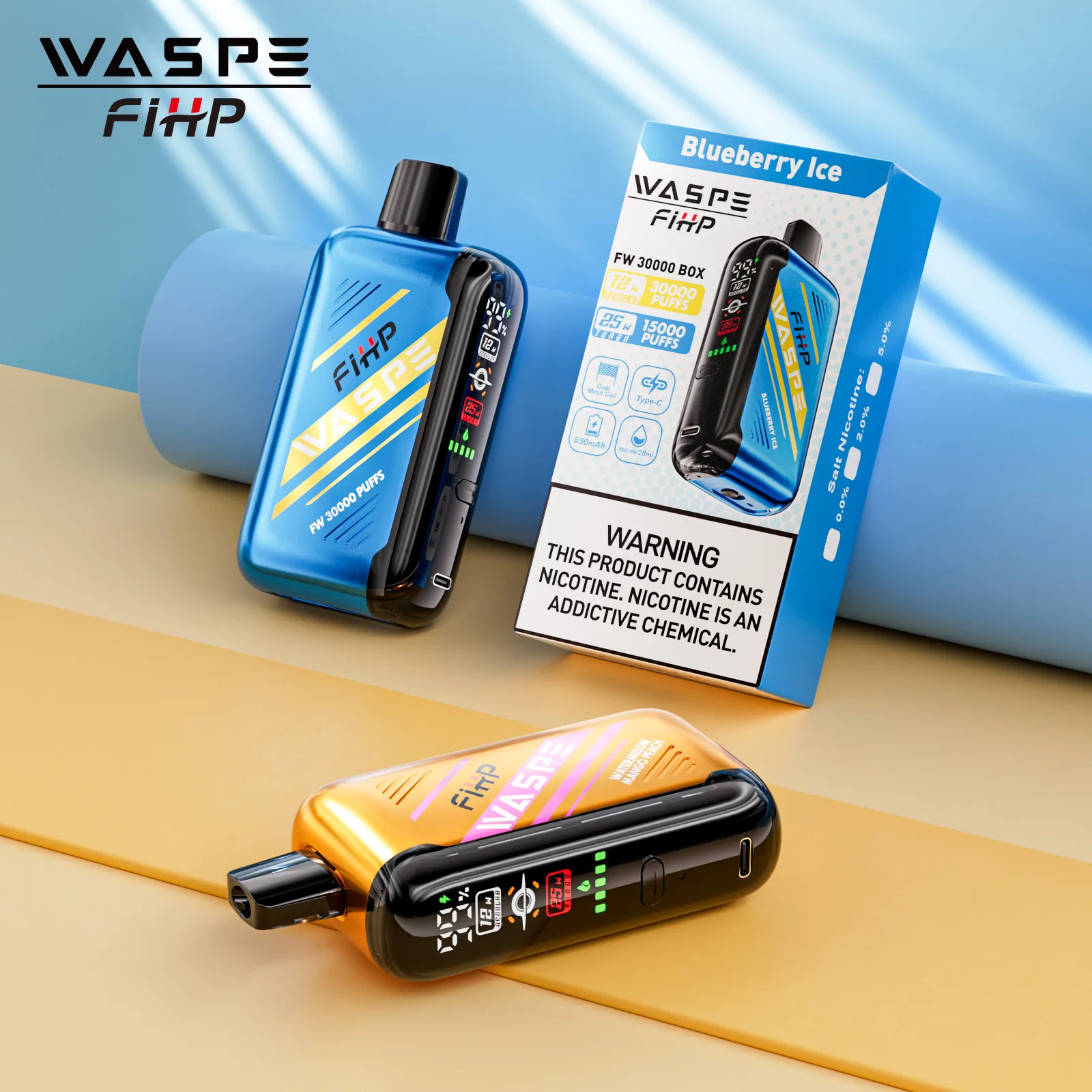 WASPE 30000 Puffs Disposable Vape Wholesale @€5.62- 16 Flavors 850mAh Rechargeable WASPE 30000 Puffs Disposable Vape Wholesale @€5.62- 16 Flavors 850mAh Rechargeable