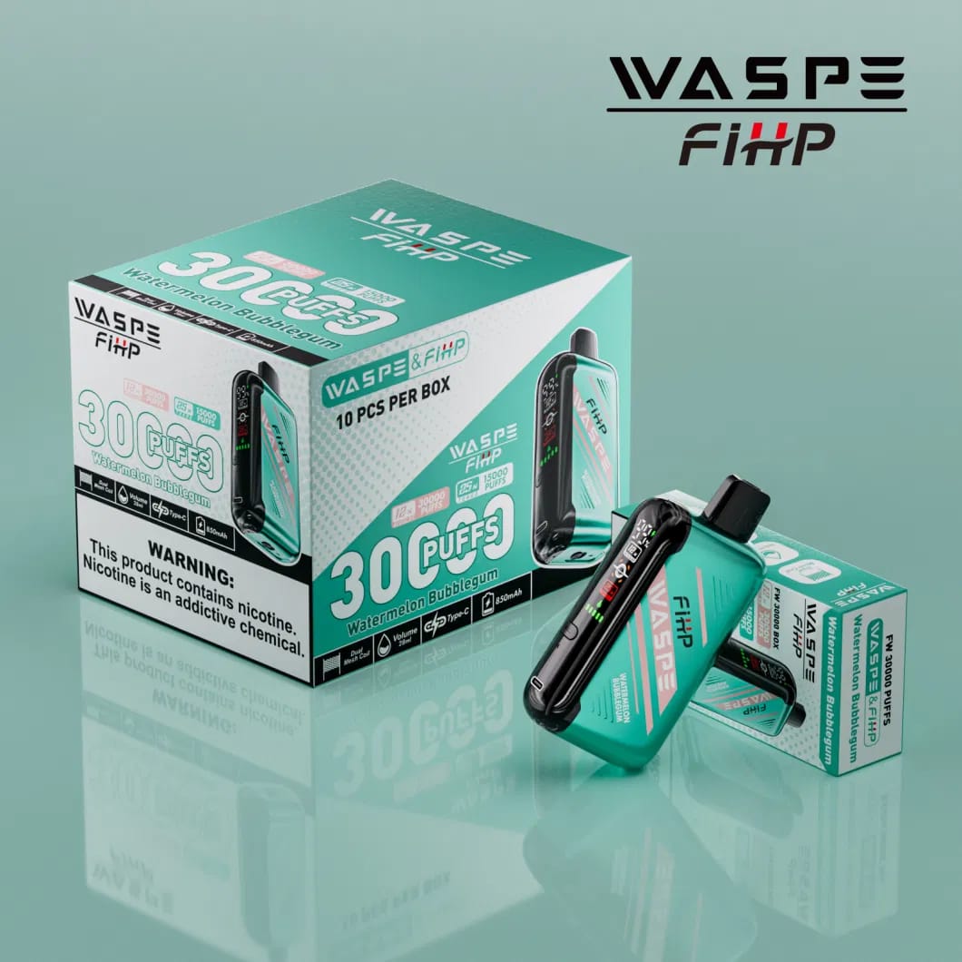 WASPE FW-30000 Puffs Vape monouso: 30.000 tiri con batteria ricaricabile per uno svapo infinito WASPE FW-30000 Puffs Vape monouso: 30.000 tiri con batteria ricaricabile per uno svapo infinito