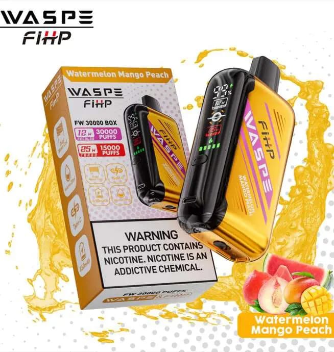 WASPE FW-30000 Puffs Vape monouso: 30.000 tiri con batteria ricaricabile per uno svapo infinito WASPE FW-30000 Puffs Vape monouso: 30.000 tiri con batteria ricaricabile per uno svapo infinito