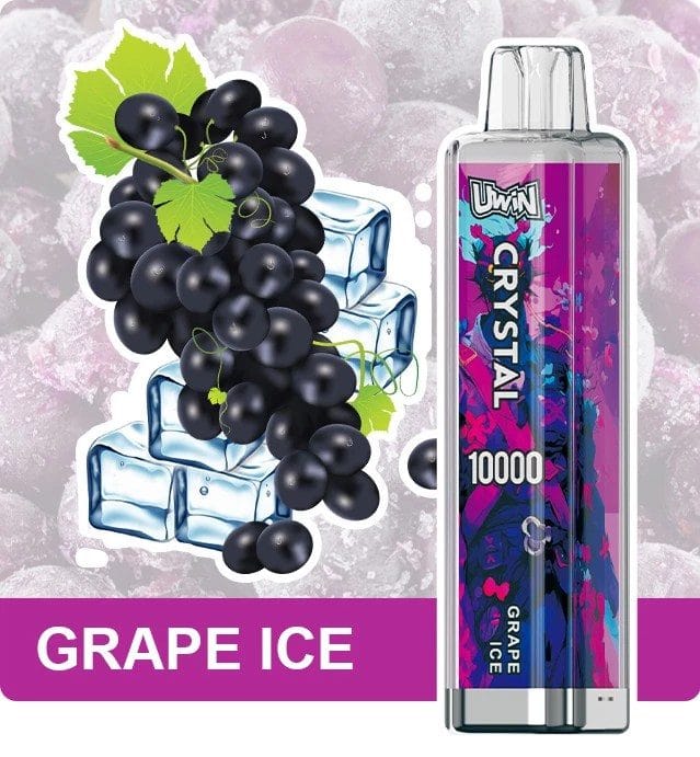 crystal vape grape Uwin Crystal 10K | 10000 puffs, 0-5% strength, wholesale bulk disposable  vape