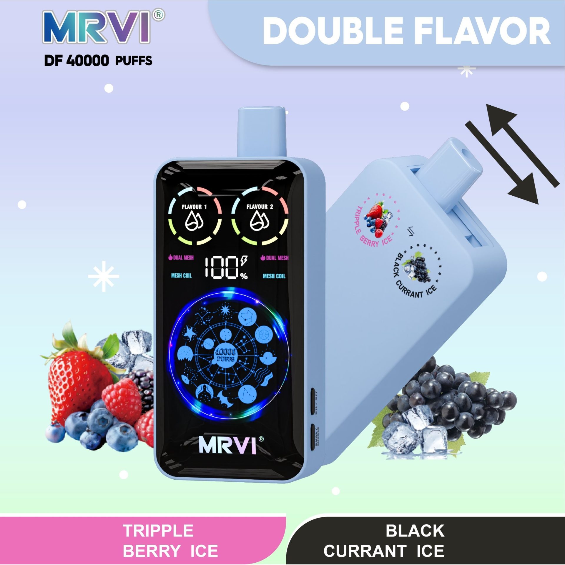 MRVI DF 40000 Puffs | double taste, 40ml capacity disposable vape