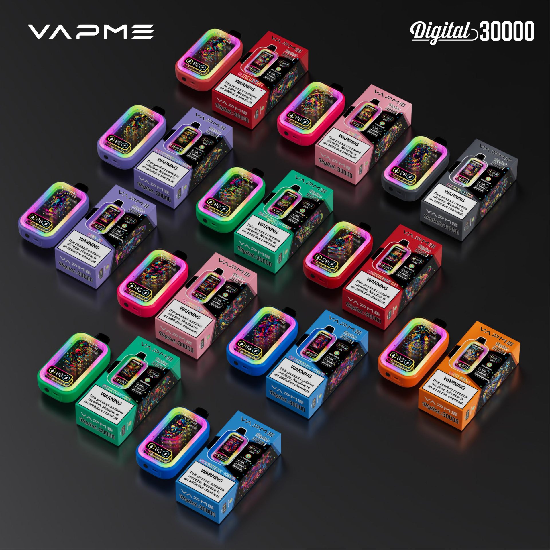 VAPME DIGITAL 30000 Puffs | 12 arome, 20mL, 0.6Ω mesh coil vrac de unică folosință vape 45 VAPME DIGITAL 30000 Puffs | 12 arome, 20mL, 0.6Ω mesh coil vrac de unică folosință vape,