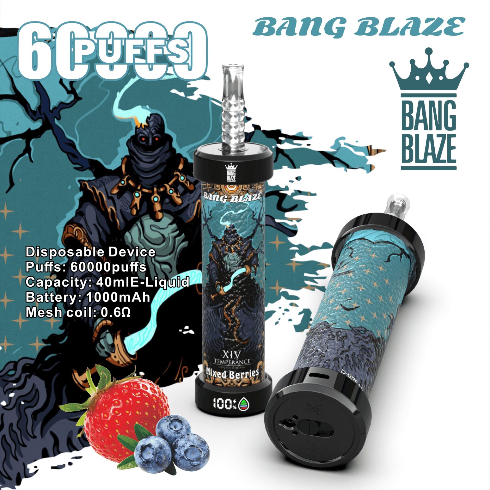 Bang Blaze 60K Shisha 60000 Puffs | vape de unică folosință în
