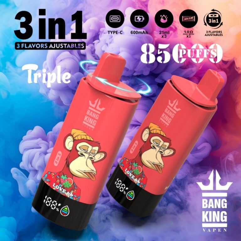 Bang King 85K 3-in-1 85000 Puffs | triple option bulk disposable