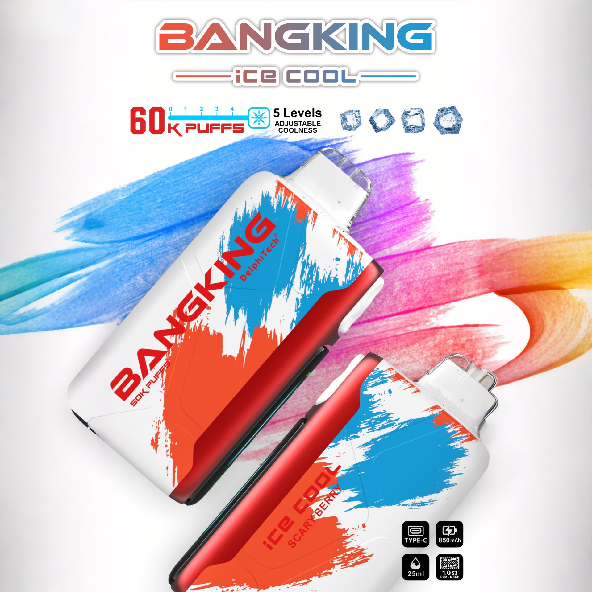 Bang キングアイスクール60K｜60,000パフ使い捨てVAPE｜アイビユーベイプス