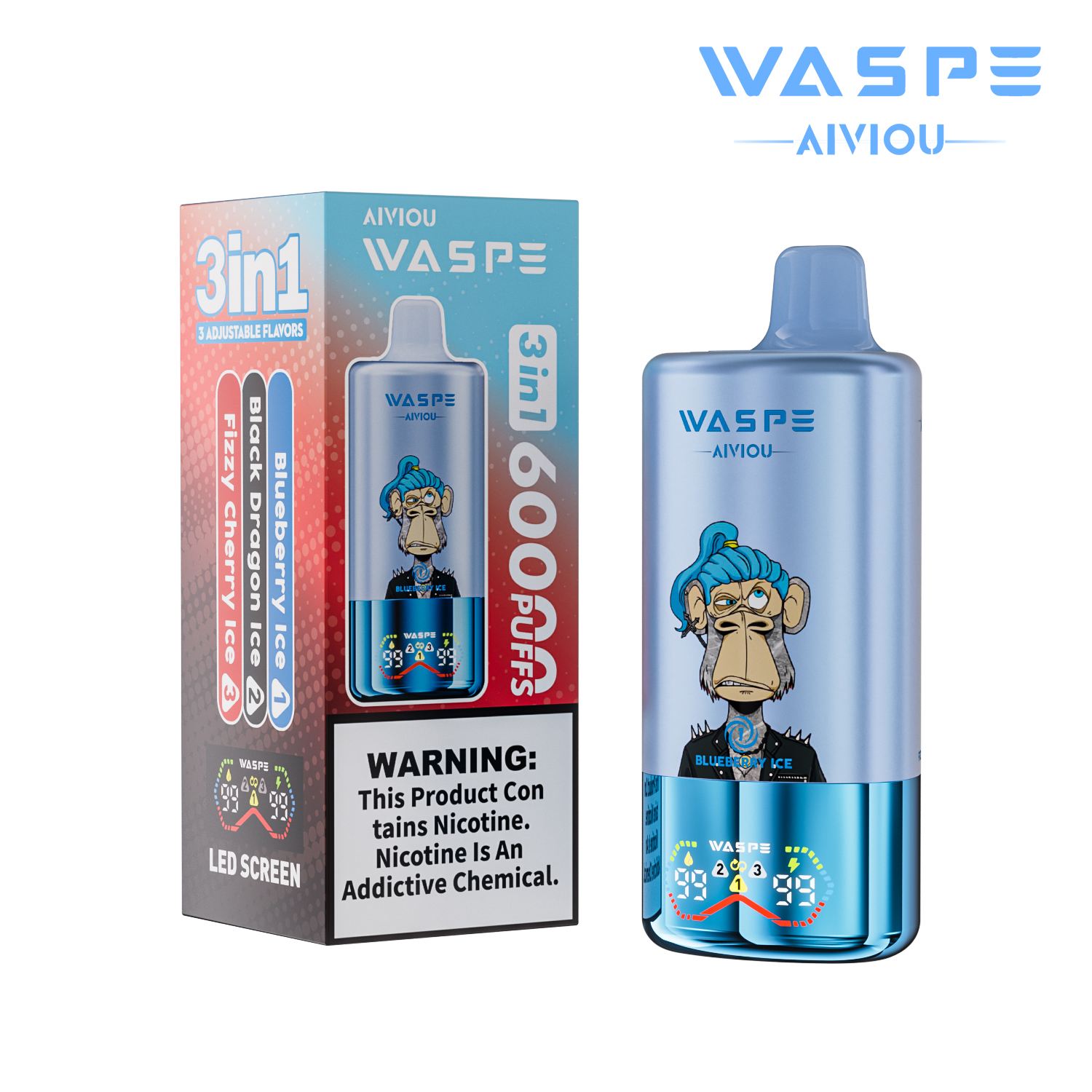 WASPE 60K 3-in-1 60000 Puffs | triple taste disposable vape 💨 (1 piece  trial pack available)