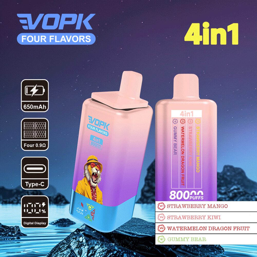 four flavour vape Vopk Four Tastes 80K Puffs | 4-in-1 adjustable taste bulk disposable vape