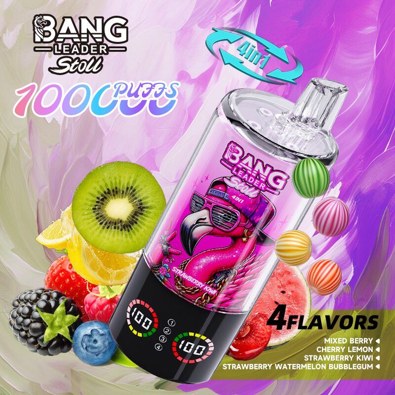 BANG LEADER STOLL 100K | 4-in-1 100000 puffs, 34mL, rechargeable, bulk disposable vape