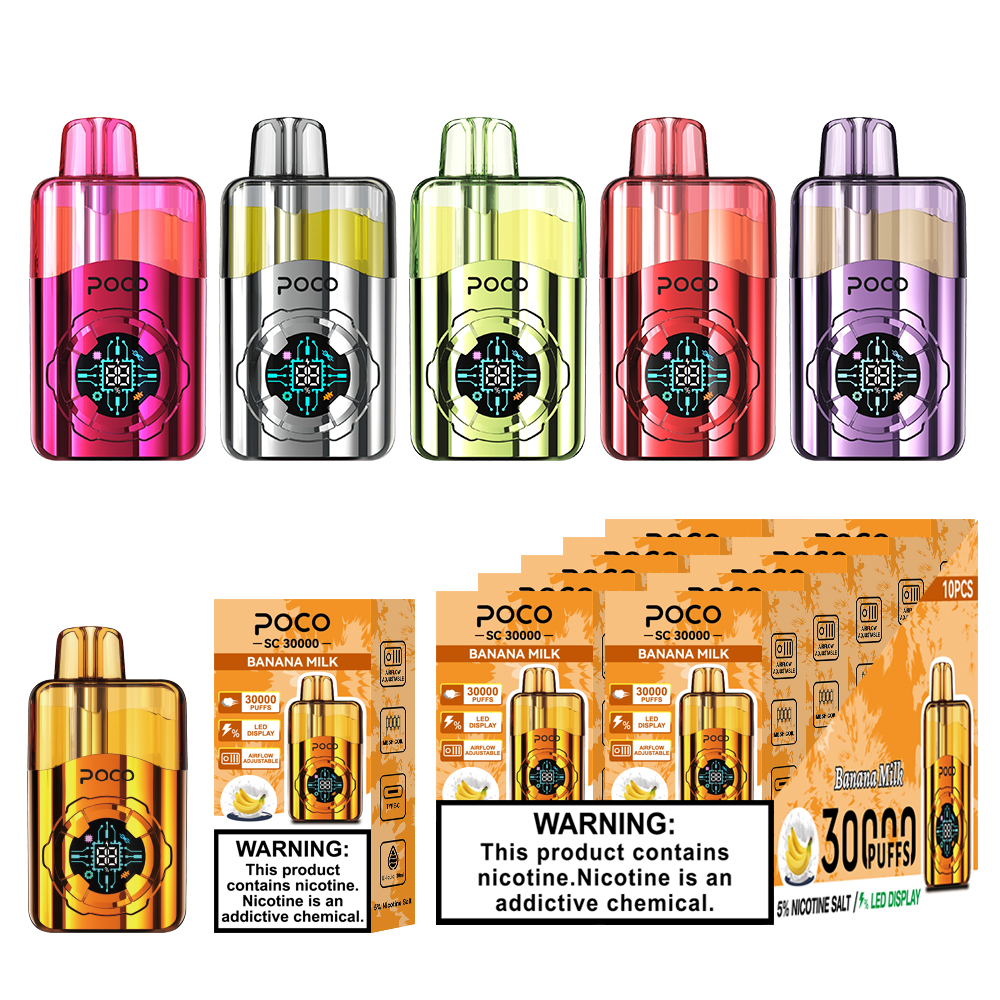 POCO SC30000 | 30000 puffs, 30ml, high-capacity, rechargeable, bulk disposable  vape