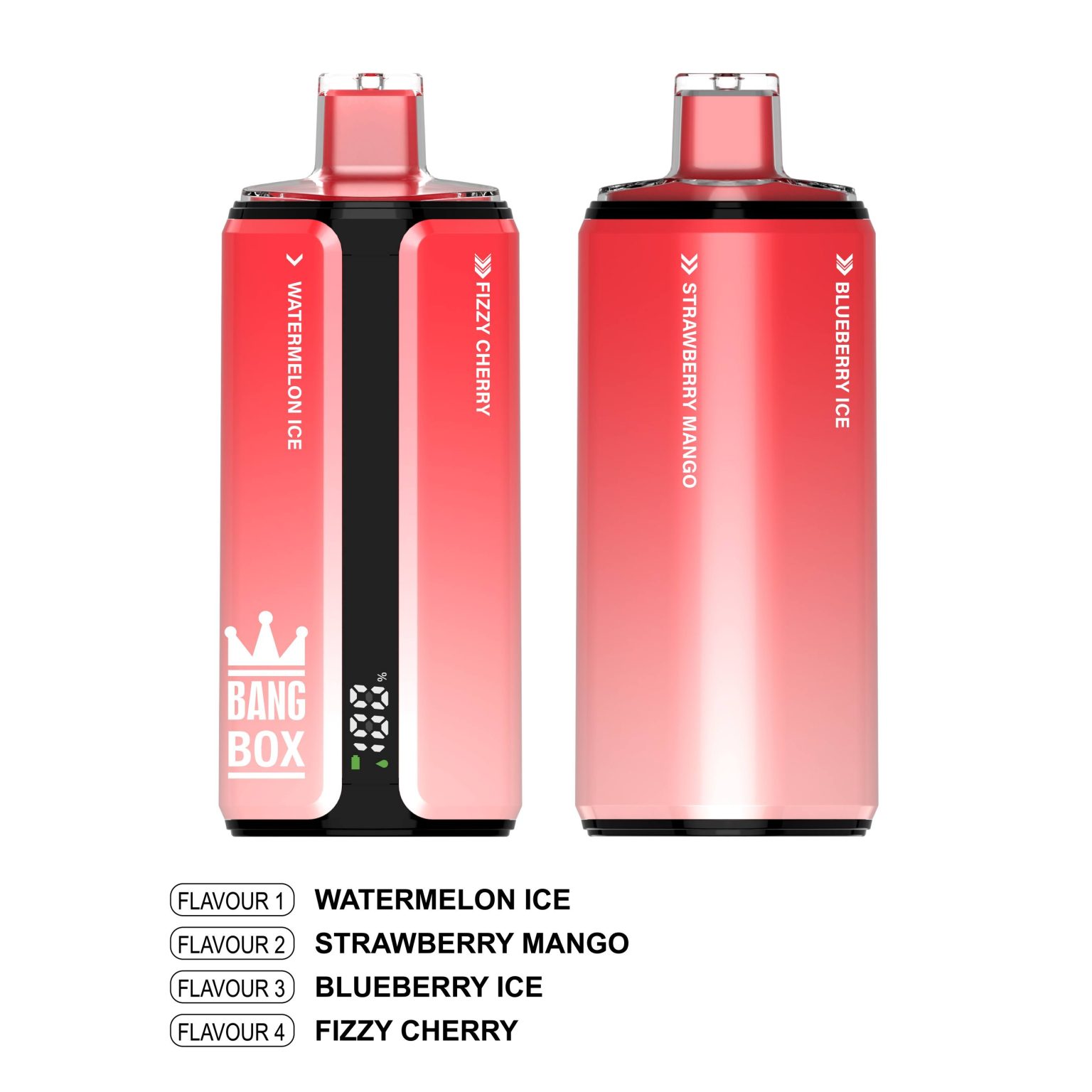 Bang Box 160K | 4-in-1 160000 puffs, quad taste, 1.0 mesh coil, LCD  display, 0%-5% strength, rechargeable bulk disposable vape | Aiviou Vapes