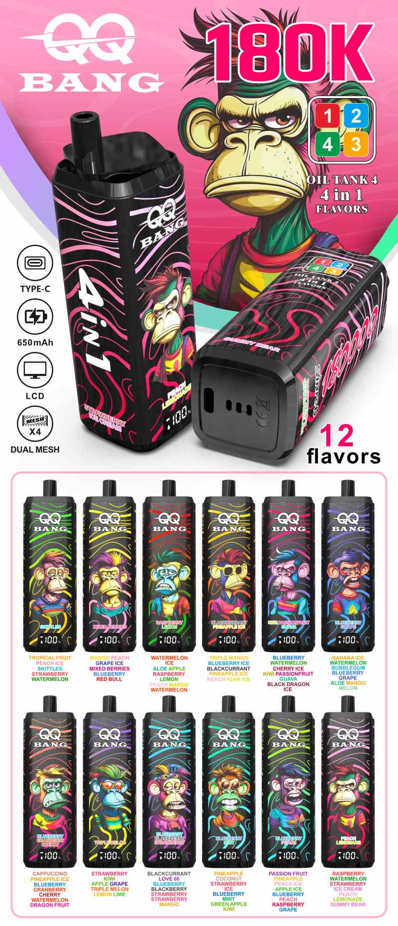 QQ BANG 180000 60ml 180k puff 14