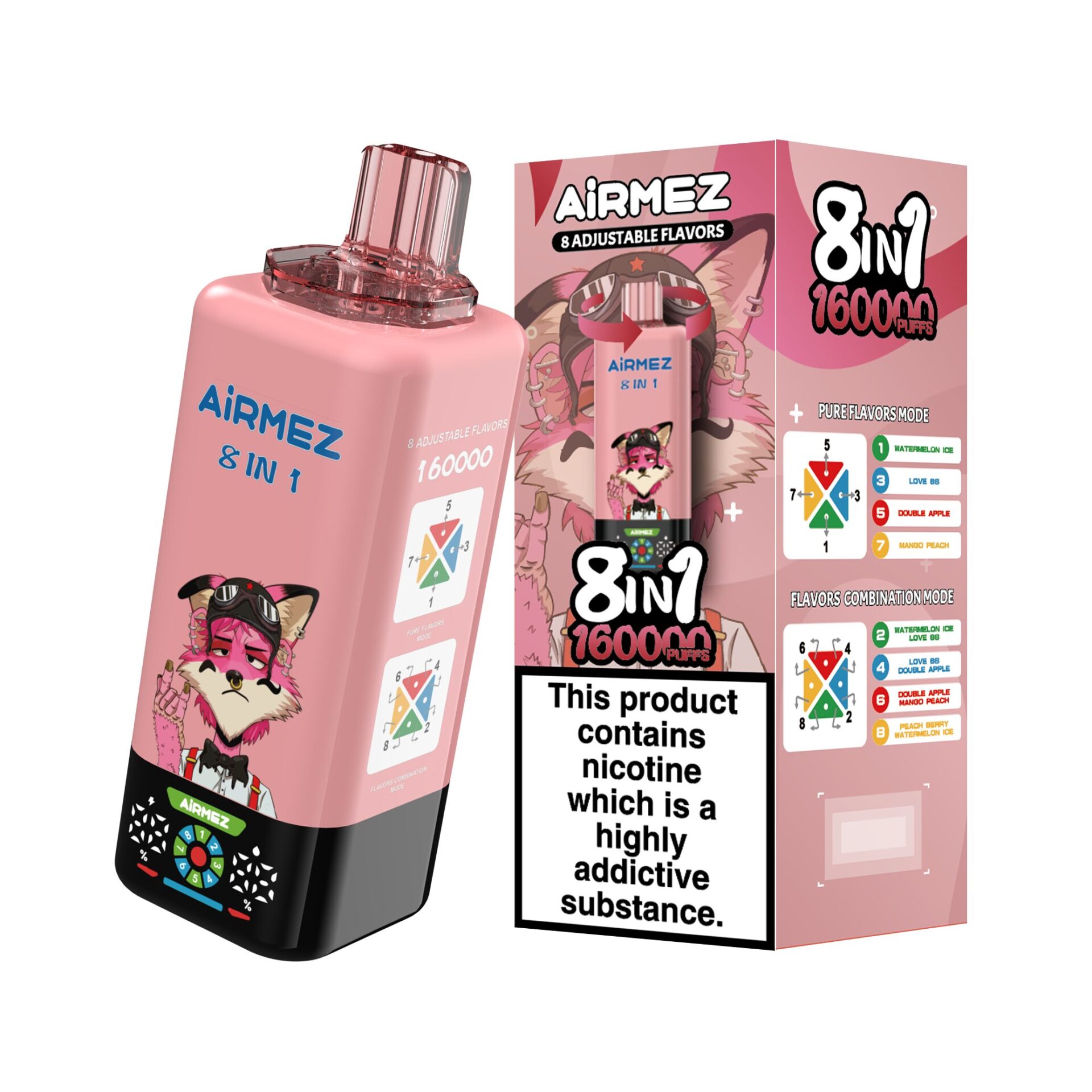 Airmez 8-in-1 160K Disposable Vape Wholesale