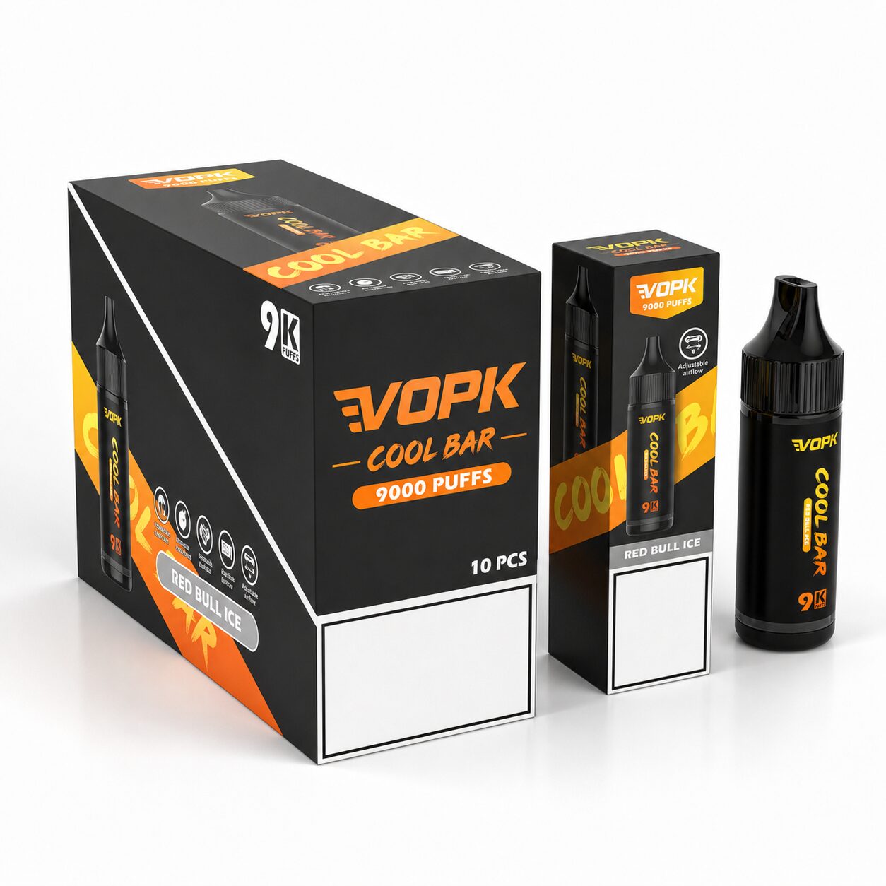 disposable vape cartridge with airflow VOPK Cool Bar 9000 Puffs | 3% strength, 15mL, control, bulk Vuse Alto Review (2025): new arrival Resistance:1.6 Ohms